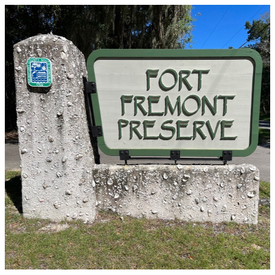 fort fremont preserve sign