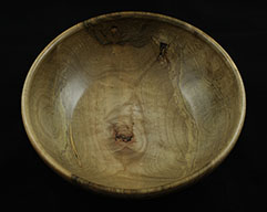 red maple carved bowl